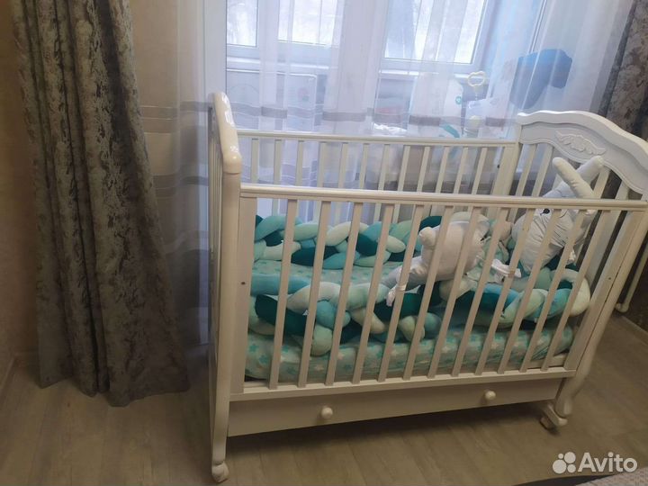 Гандылян Шарлотта детская кроватка-качалка + кокон