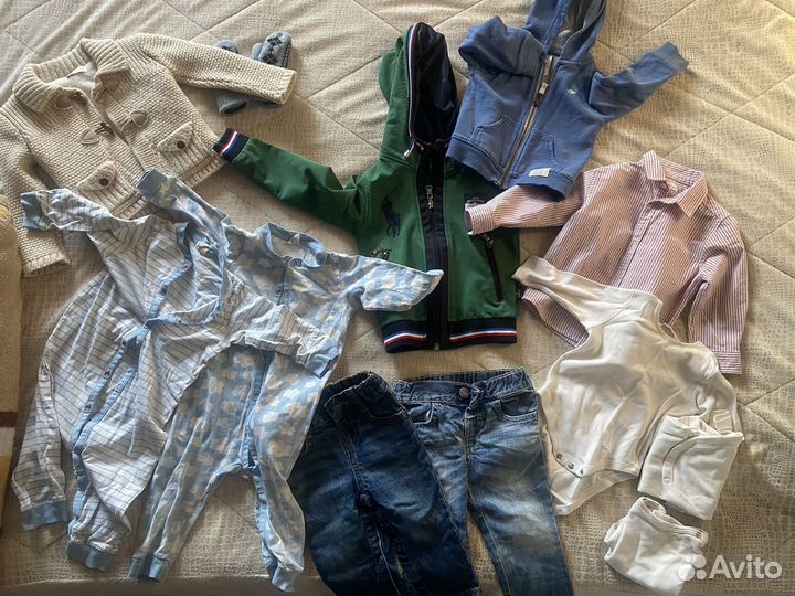 Пакет вещей на мальчика 6-12 мес брендовые