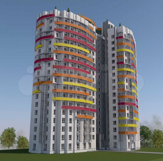 2-к. квартира, 54,6 м², 15/17 эт.