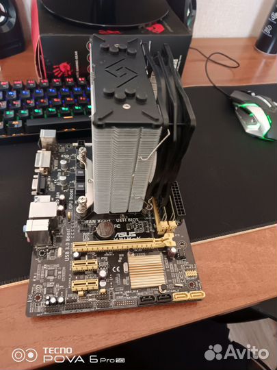 Комплект мать+проц+озу с кулером