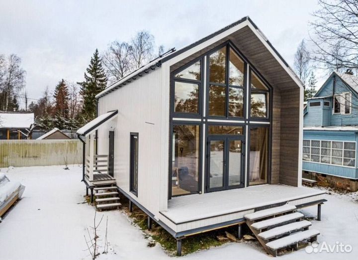 Каркасный дом под ключ 93м²