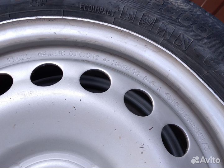 Колеса 4x100 185/55r15 ц/о 60.1