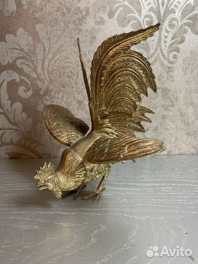 Бронзовая статуэтка Петух