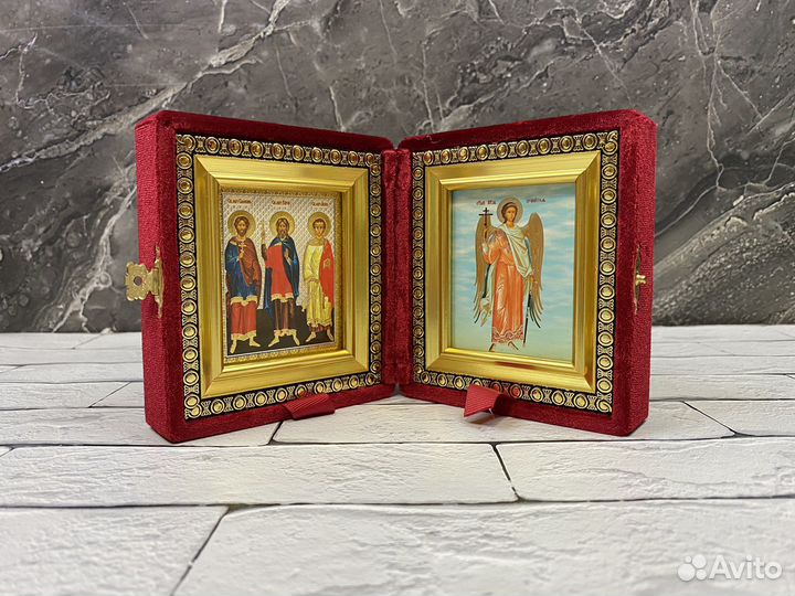 Складень Гурий, Самон, Авив и Ангел Хранитель