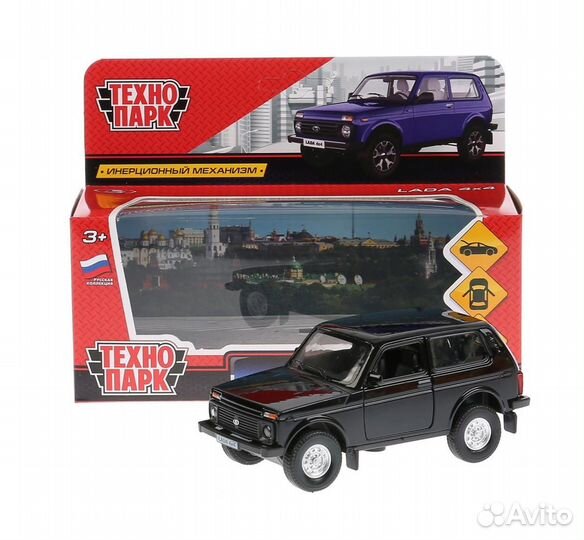 Модель Ваз 2121 Нива чёрная Технопарк