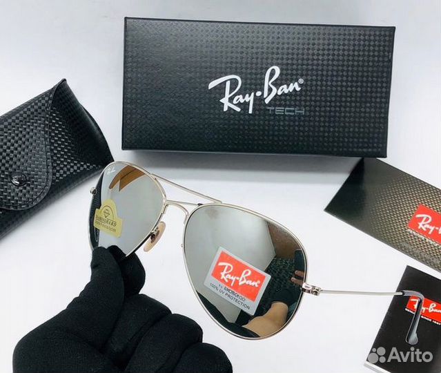 Очки Ray Ban Aviator стекло
