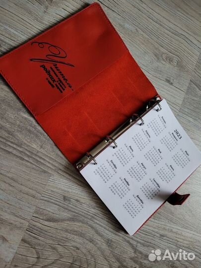 Блокнот из натуральной кожи