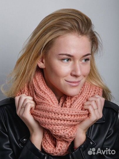 Новый женский теплый снуд шарф 2 цвета