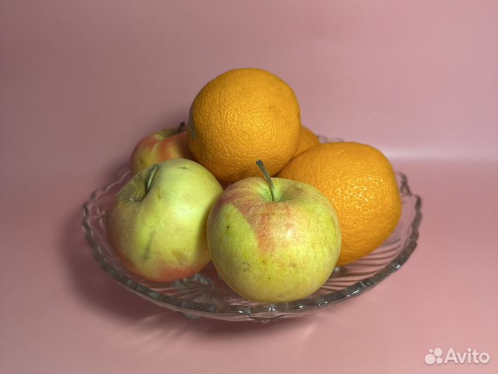 Ваза для фруктов хрусталь СССР