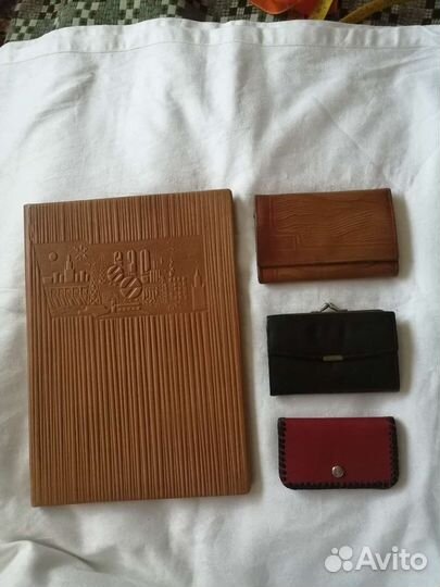 Кошелек, папка СССР кожа