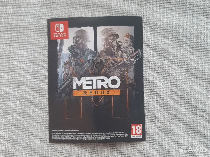Игра на switch metro redux