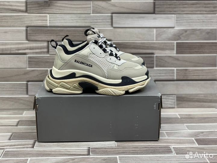 Кроссовки Balenciaga Triple-S Beige (36-40)