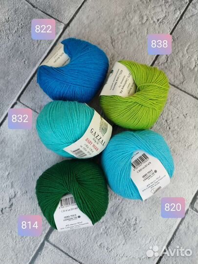 Пряжа gazzal Baby wool