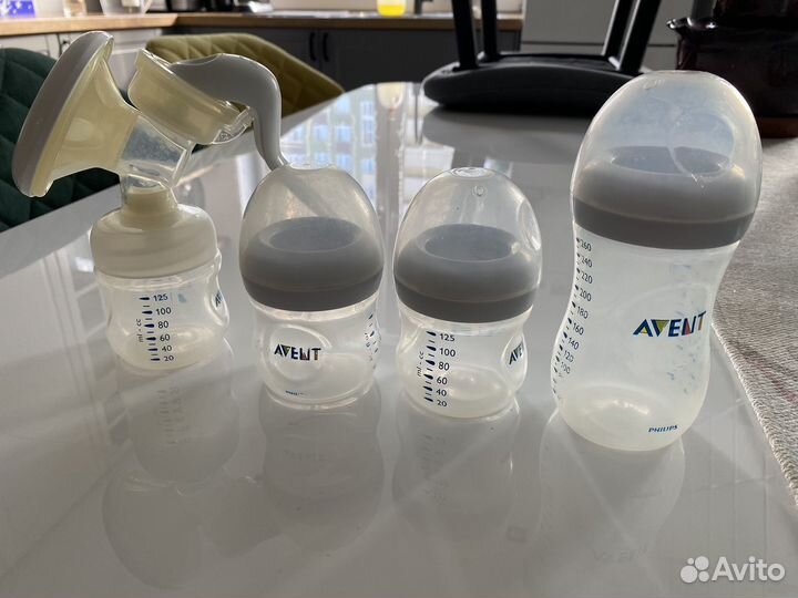 Бутылочки avent и молокоотсос