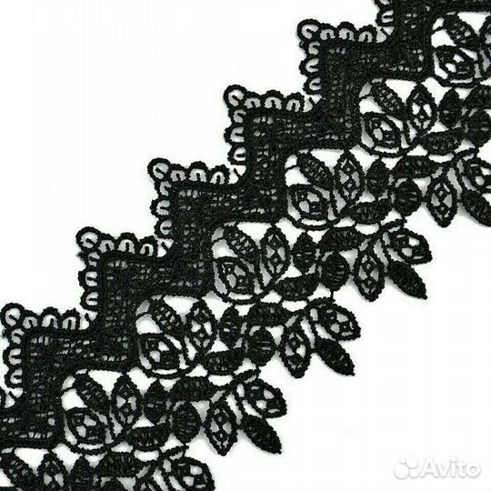 «Колье из кружева, черного цвета»