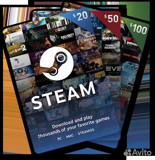 Стим пополнение