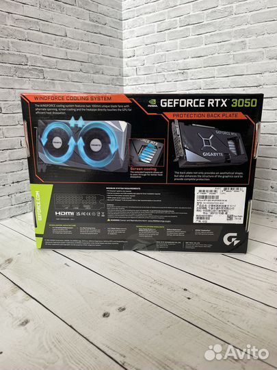 Видеокарта Gigabyte RTX 3050 8gb / 3060 12 gb