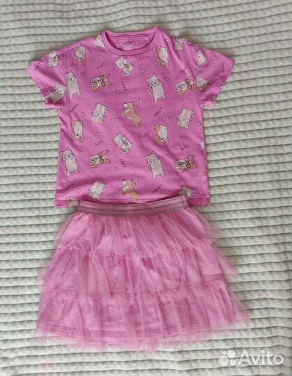 Вещи пакетом на девочку 122 128