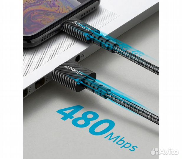 Кабель Anker PowerLine Select+, USB-C / Lightning