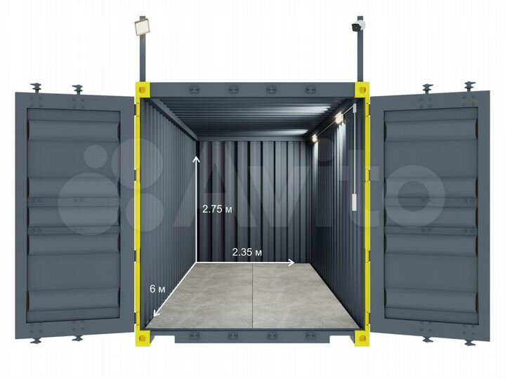 Склад - Контейнер 14 м² в Орджоникидзевском р-не