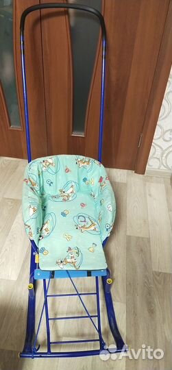 Детские санки с колесами