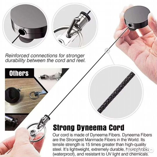 Брелок для ключей со стальной проволкой