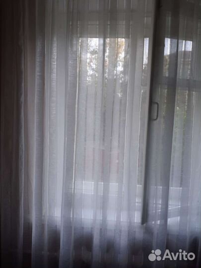 Тюль полупрозрачную в полоску 3 метра