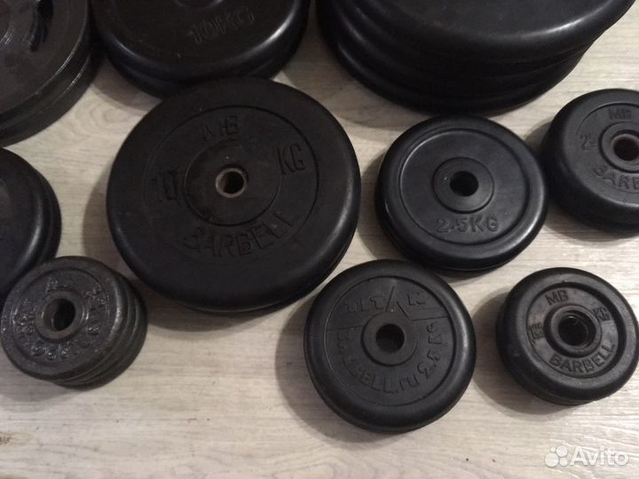 Обрезиненные,металлические,олимпийские блины