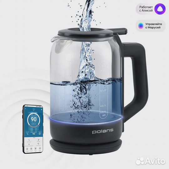 Электрочайник Polaris PWK 1712cgld wifi IQ