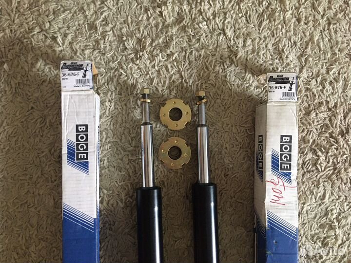 Новые передние амортизаторы Boge на BMW E34