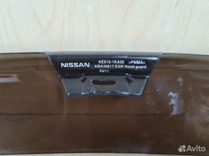 Дефлектор капота nissan juke