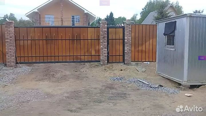 Откатные ворота под ключ