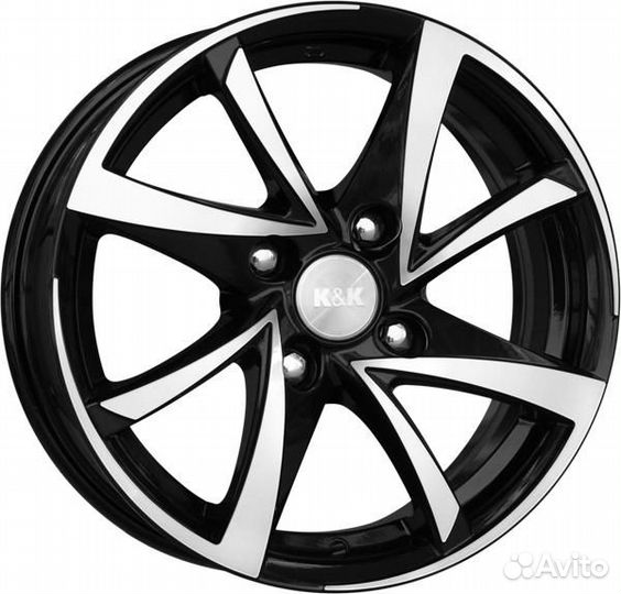 K&K Игуана : 6.5x16 5*114.3 Et:50 Dia:60.1 алмаз черный