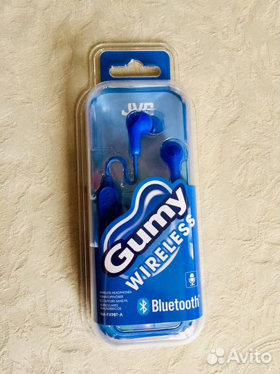 Наушники Bluetooth JVC Gumy Wireless Blue (HA-FX9B