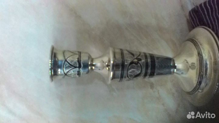 Серебряные подсвечники