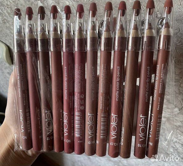 Набор матовый карандашей для губ