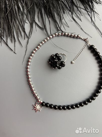 Колье чокер.Колье из натуральных камней