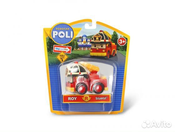 Металлическая машинка Поли Robocar Poli 6 см Ориги