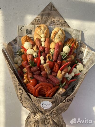 Съедобные букеты, мужской букет