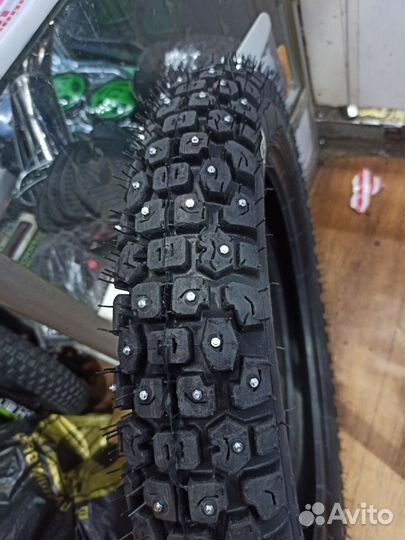 Шины зимние шипованные 20-4.0 для электро фэтбайка
