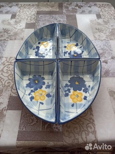 Посуда салатник менажница керамика