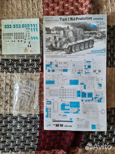 Сборная модель танка Тигр