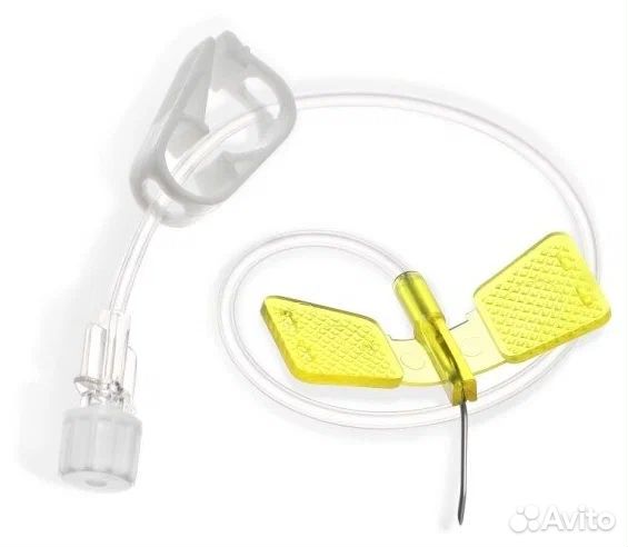 Игла Губера KDL 19G (1,1мм) х 25 мм с крыльями и и