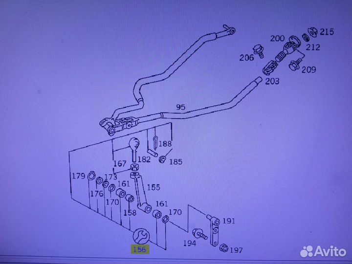 Ремкомплект рычага передач Мерседес BM 675