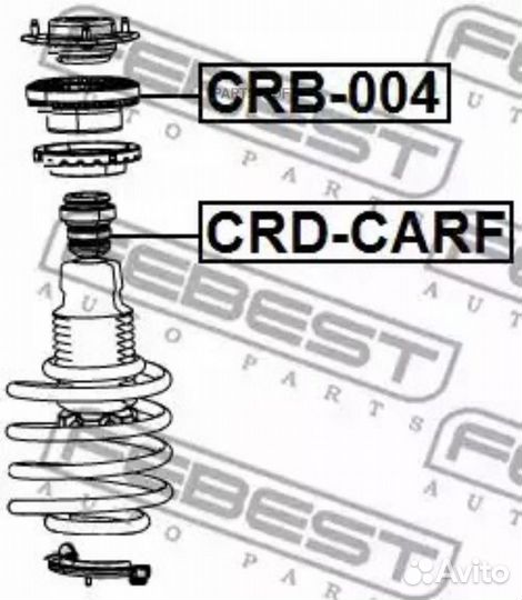 Febest CRB-004 Подшипник опоры пер.аморт.dodge car