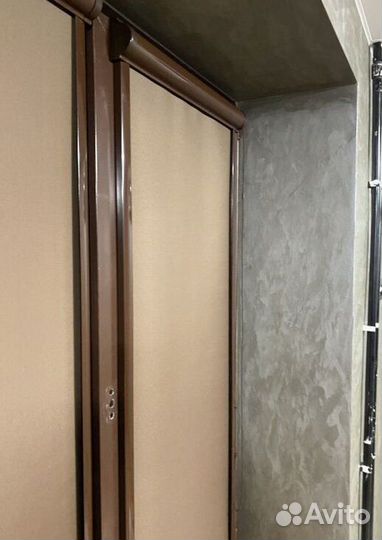 Рулонные шторы в коричневом коробе B6216