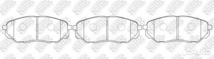 Nibk PN0662 Колодки тормозные дисковые перед