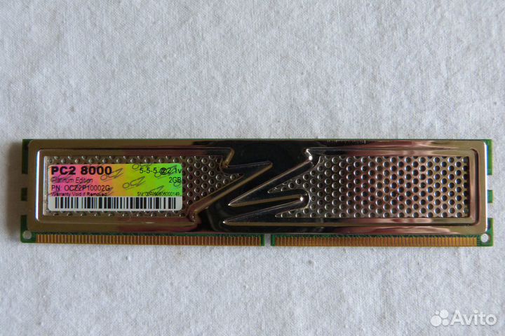 Память DDR2 2Гб OCZ PC2 8000, Corsair xms2 8500