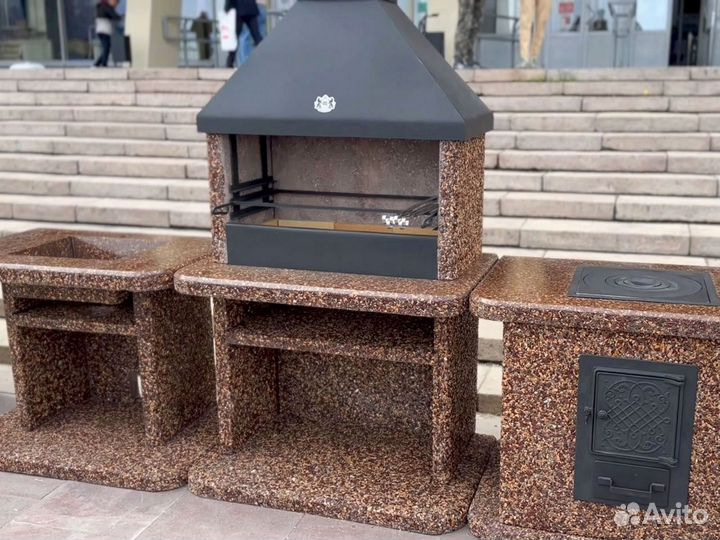 Комплекс барбекю,печь под казан,модуль под тандыр