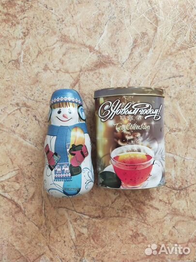 Жестяные баночки из-под чая